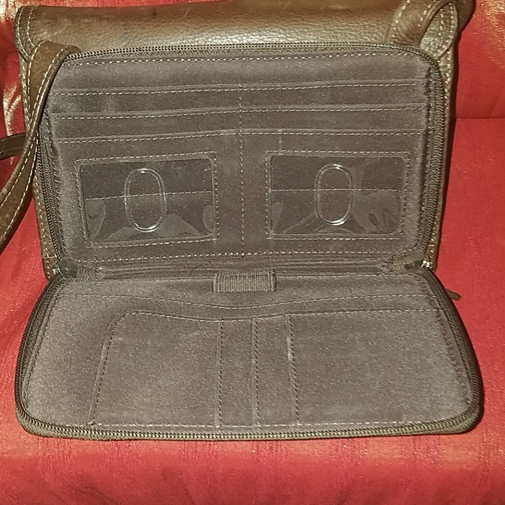 Fossil Brown Leather Crossbody - Picture 5 of 7